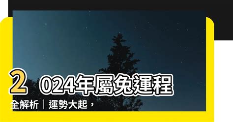 兔 運勢|【2024屬兔運程】2024年屬兔運程全解析｜運勢大 